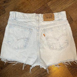 Vintage 90s 00s Orange Tab Levi Cutoff Shorts